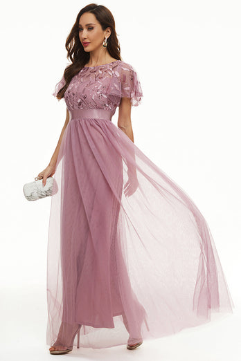 Sequins Tulle Mother of The Bride Dress