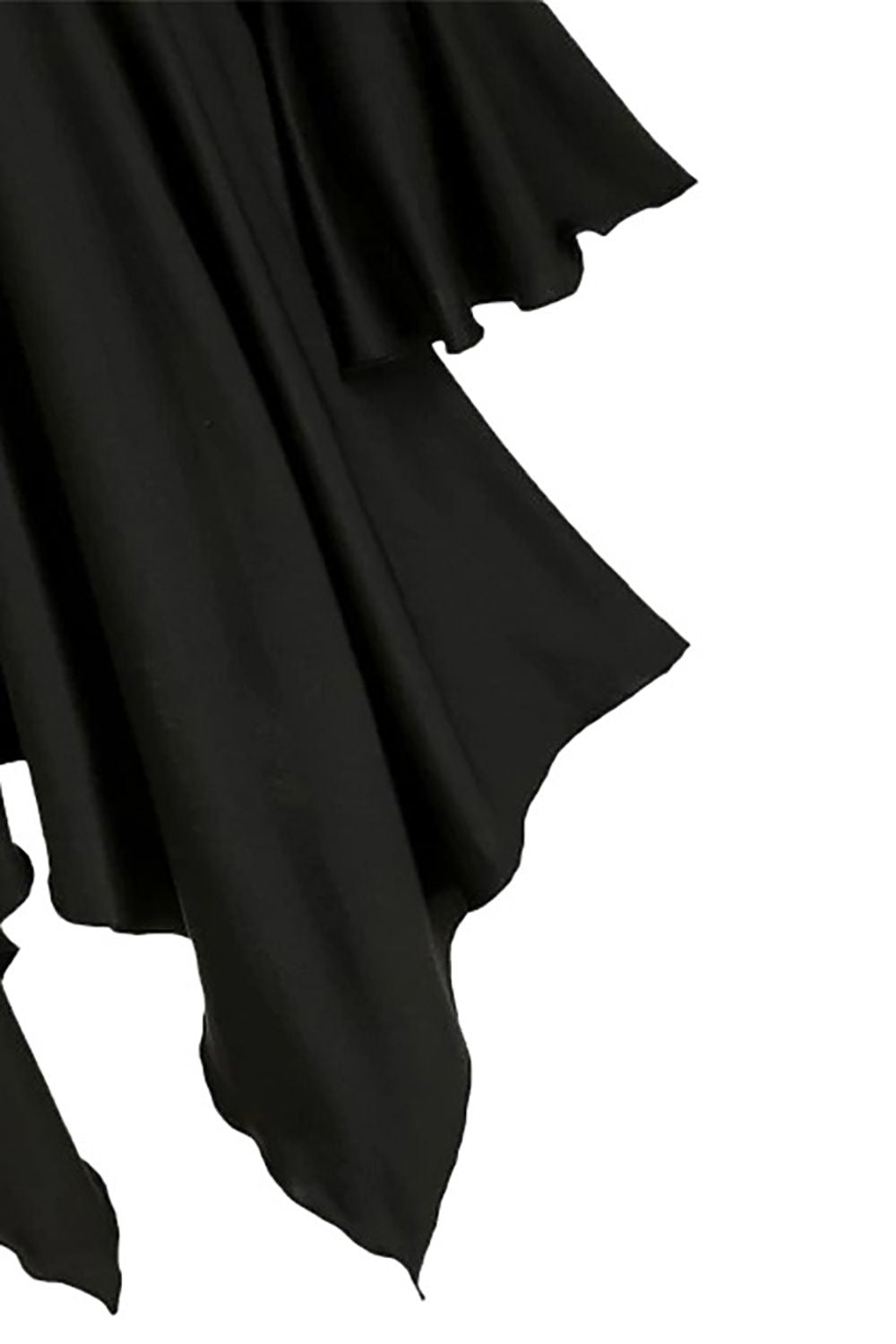 Black Long Sleeves Lace-up Halloween Dress