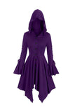 Black Long Sleeves Lace-up Halloween Dress