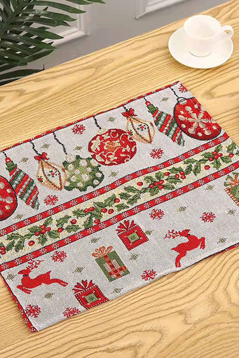 Load image into Gallery viewer, Christmas Print Pattern Plate Mat