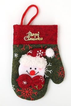 Christmas Pattern Gloves Cutlery Storage Bag