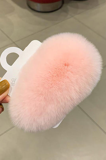 Pink Plush Hair Clip