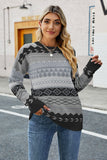 Loose Crew Neck Pullover Sweater