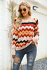 Load image into Gallery viewer, Round Neck Retro Diamond Knitted Sweater