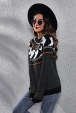 Halloween Ghost Long Sleeve Knitted Sweater