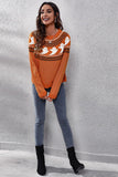 Halloween Ghost Long Sleeve Knitted Sweater