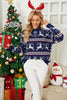Load image into Gallery viewer, Drizzle Christmas Fawn Jacquard Sweater