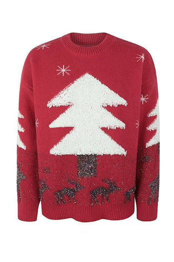 Fawn Christmas Pullover Sweater