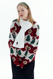 Long Sleeve Oversized Christmas Tree Sweater