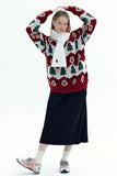 Long Sleeve Oversized Christmas Tree Sweater