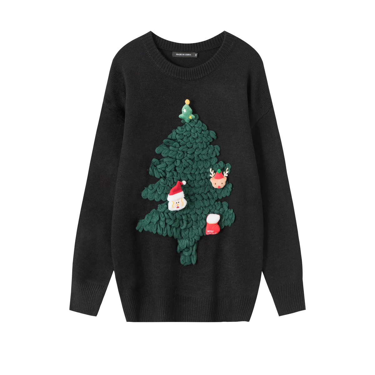 Load image into Gallery viewer, Loose Christmas Tree Long Sleeve Sweater