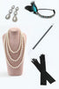 Load image into Gallery viewer, Headpiece Drop Earrings Five Pieces 1920s Party Accessories Set