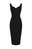 Load image into Gallery viewer, Black Bodycon 1960s Dress
