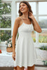Load image into Gallery viewer, White Open Back Spaghetti Straps Graduation Dress