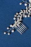 Handmade Rhinestone Pearls Bridal Hair Accessories