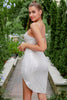 Load image into Gallery viewer, Sparkly Spaghetti Straps White Bodycon Homecoming Dress