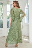 Black Batwing Sleeves Lace Wedding Guest Dress
