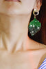 Load image into Gallery viewer, Leaves Alloy Rhinestones Geometric Earrings