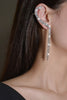 Load image into Gallery viewer, Rhinestones Tassel Long Earrings