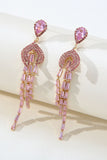 Rhinestones Geometric Zirconia Earrings