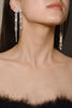 Load image into Gallery viewer, Silver Tassel Rhinestones Earrings