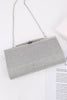 Load image into Gallery viewer, Silver Rhinestone Evening Clutch Bag