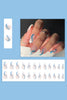 Load image into Gallery viewer, 24 Pcs Blue Press On Nails Transparent False Nail