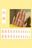 Load image into Gallery viewer, 24 Pcs Blue Press On Nails Transparent False Nail
