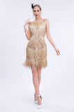 Black Sequins Gatsby Fringed Flapper Dress