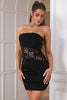 Load image into Gallery viewer, Strapless Corset Little Black Dress with Lace