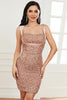 Load image into Gallery viewer, Sleeveless Sequins Blush Short Homecoming Dress