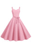 Load image into Gallery viewer, Blush Spaghetti Straps A Line 1950s Dress