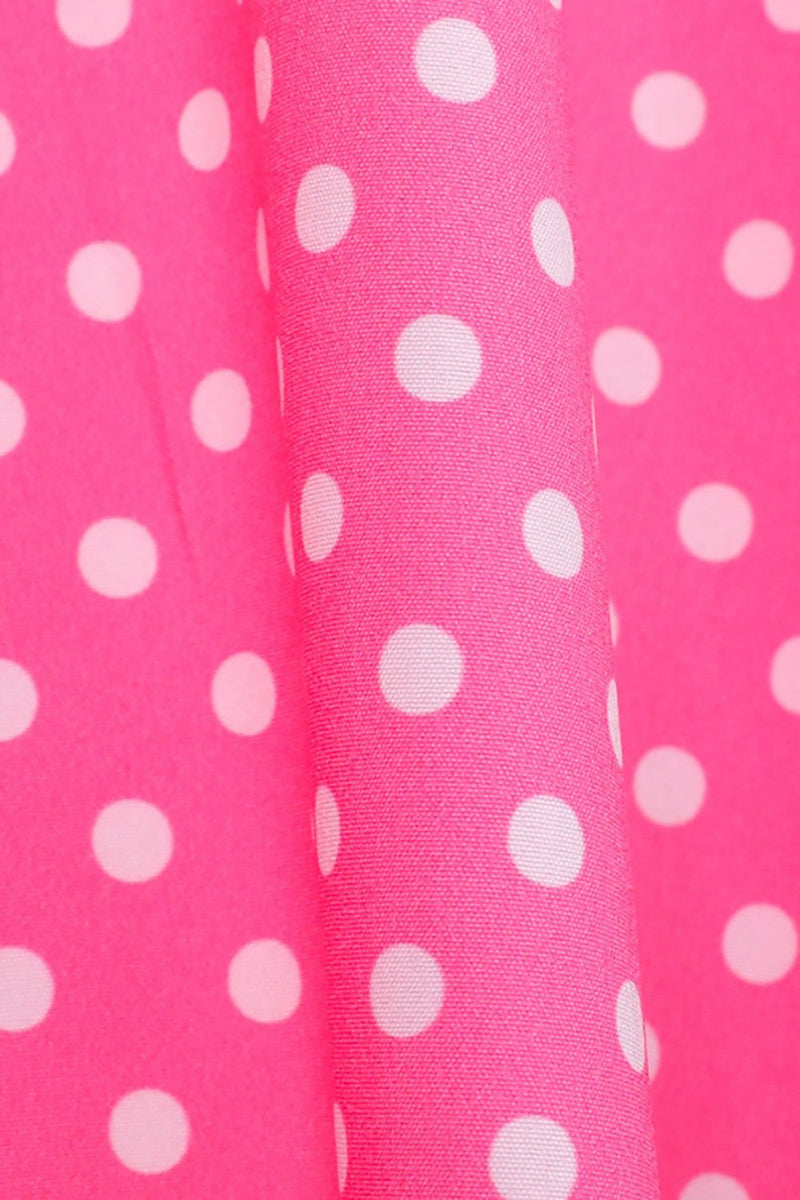 Load image into Gallery viewer, Pink Polka Dots Peter Pan Vintage Dress With Buttons