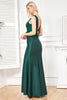 Load image into Gallery viewer, Dark Green Sleeveless Sheath Long Prom Dress With Appliques
