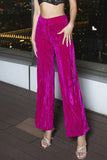 Fuchsia Women Suit Pant