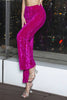 Load image into Gallery viewer, Fuchsia Women Suit Pant