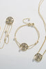 Load image into Gallery viewer, Golden Freshwater Pearl Necklace and Earring Set with Pearl Bracelet
