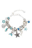 Load image into Gallery viewer, Blue Ocean Series Dolphin Starfish Pendant Beaded Bracelet