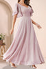 Load image into Gallery viewer, Pink A line Chiffon Formal Dress