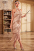 Load image into Gallery viewer, Champagne Glitter Halter Fringes 1920s Dress with Sleeveless