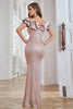 Load image into Gallery viewer, Sparkly Mermaid Meringue Ruffles Prom Dress