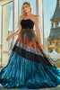 Load image into Gallery viewer, Blue A-Line Sweetheart Pleated Long Prom Dress