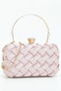 Load image into Gallery viewer, Pink Weave Party Clutch
