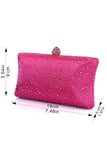 Sparkly Fuchsia Rhinestone Evening Party Handbag