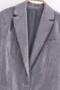 Load image into Gallery viewer, Sparkly Dark Grey Sequins Prom Unisex Women Blazer