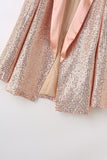 Sparkly Blush Sequins Women Prom Party Blazer