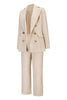 Load image into Gallery viewer, Large Lapel Double Breasted Blazer Casual Straight Trousers Suit