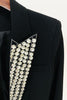 Load image into Gallery viewer, Sparkly Black Prom Women Blazer With Beading