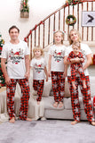 Family Matching Christmas Pajamas with Red Plaid