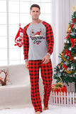 Print Family Christmas Pajamas with Red Plaid